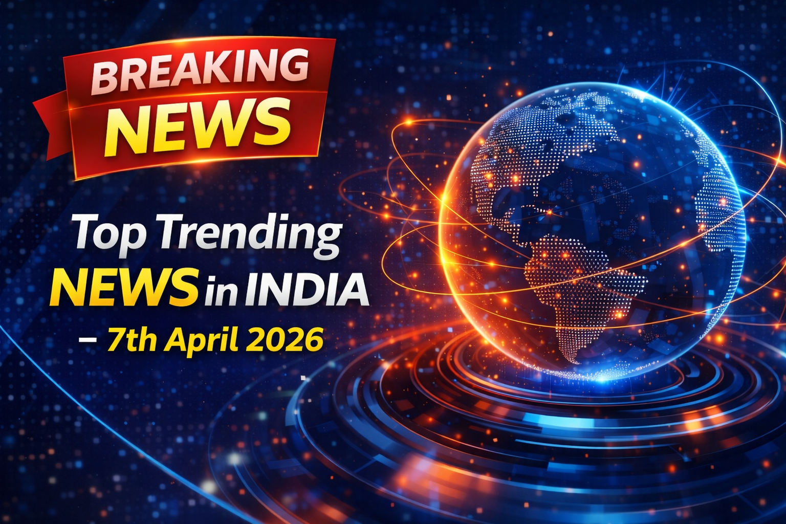 Top 20 news headlines in India on 7 April 2026 covering IPL, heatwave, startup funding, and technology updates